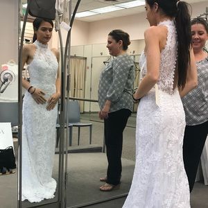 Boho White Wedding dress